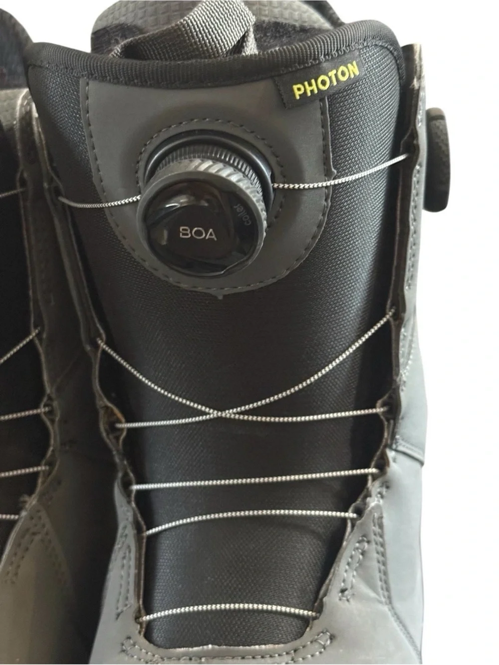 Burtons Photon BOA Imprint 3 Snowboard Boots Gray Black Size 7.5 Mens